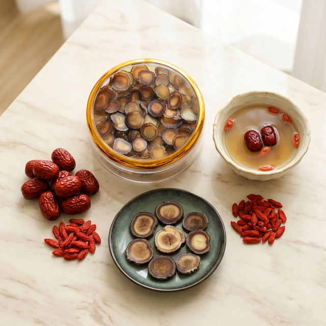 花姿盛鹿茸蜡片搭配枸杞红枣炖汤