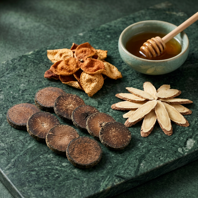 化橘红搭配陈皮甘草蜂蜜养生组合