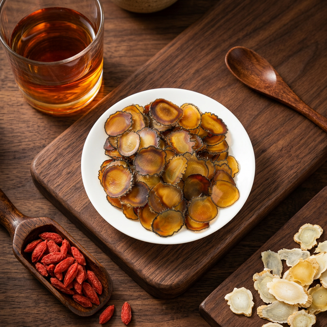 鹿茸蜡片搭配枸杞人参的养生酒滋补组合