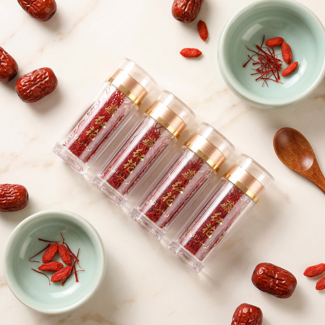 藏红花搭配红枣枸杞的养生组合