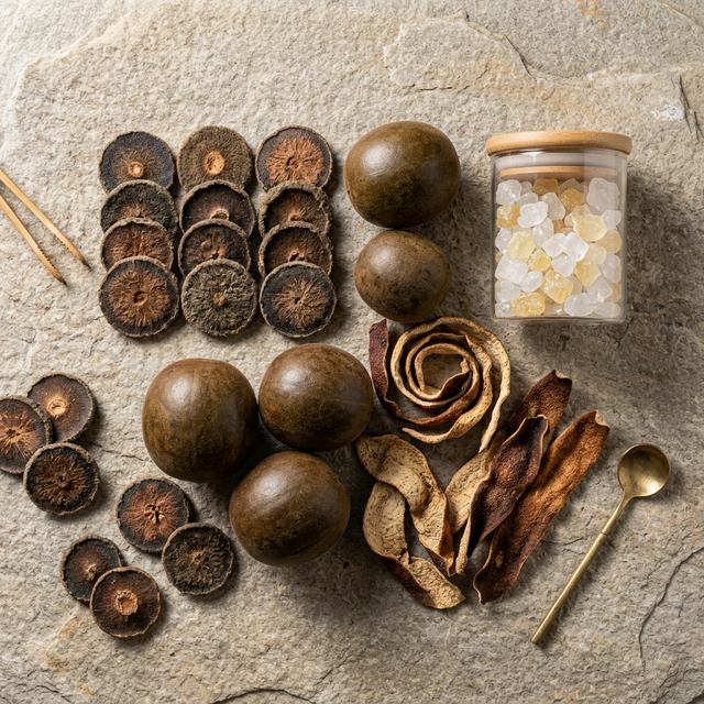 化橘红与罗汉果陈皮冰糖的养生搭配组合