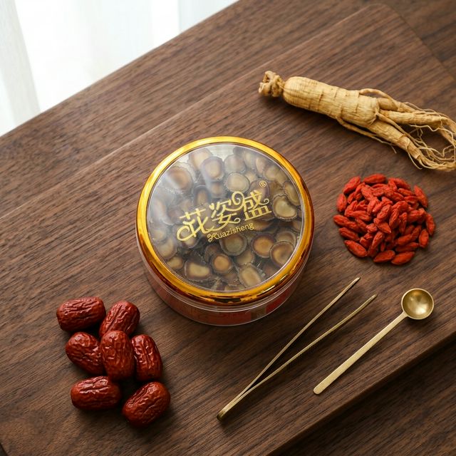 花姿盛鹿茸搭配人参枸杞红枣养生食材