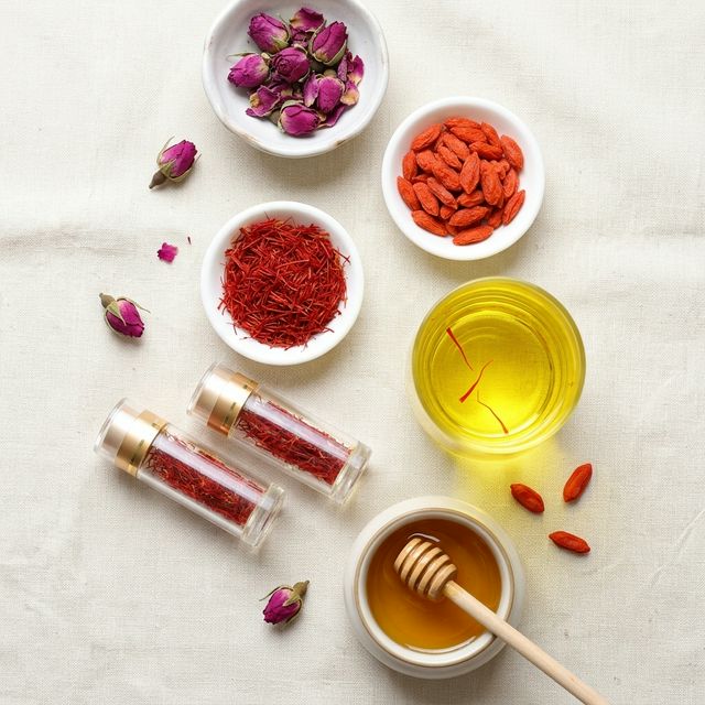 花姿盛藏红花搭配玫瑰枸杞蜂蜜养生组合