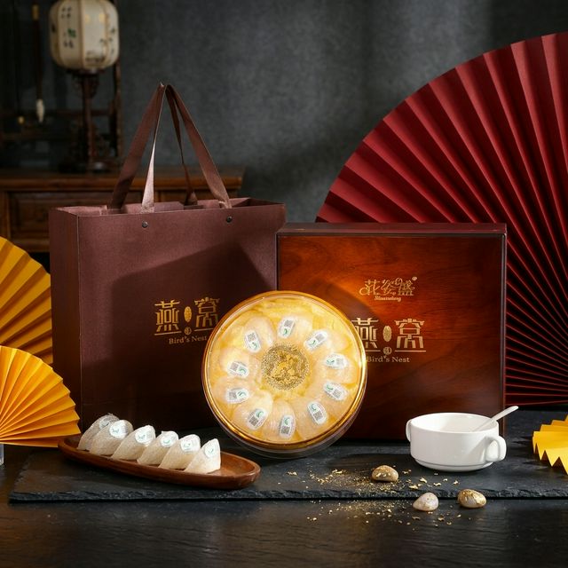 花姿盛马来西亚溯源干燕窝特写,盏型饱满丝络分明