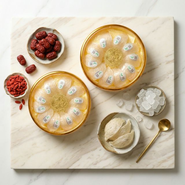 花姿盛燕窝搭配红枣枸杞养生食材