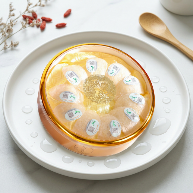 花姿盛溯源燕窝干盏泡发前后对比展示