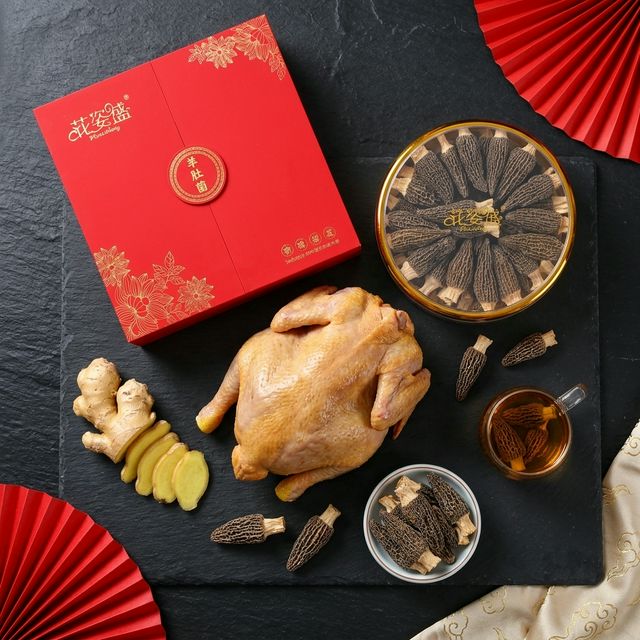 羊肚菌搭配鸡肉生姜组合