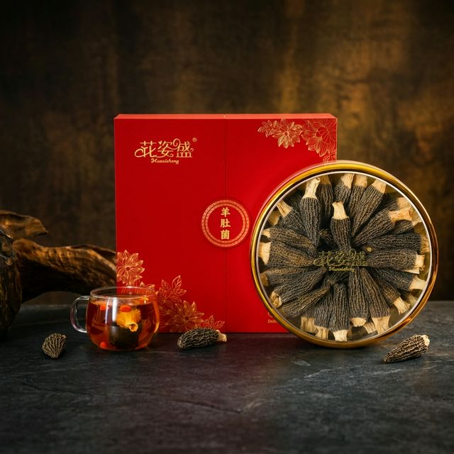 花姿盛羊肚菌做法展示