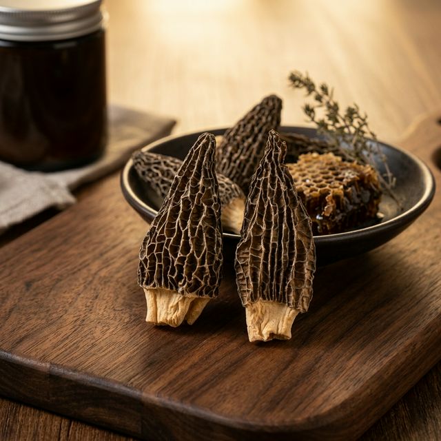 花姿盛干羊肚菌产品特写