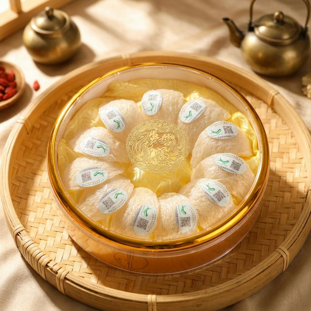 花姿盛砂拉越产区干燕窝燕盏特写