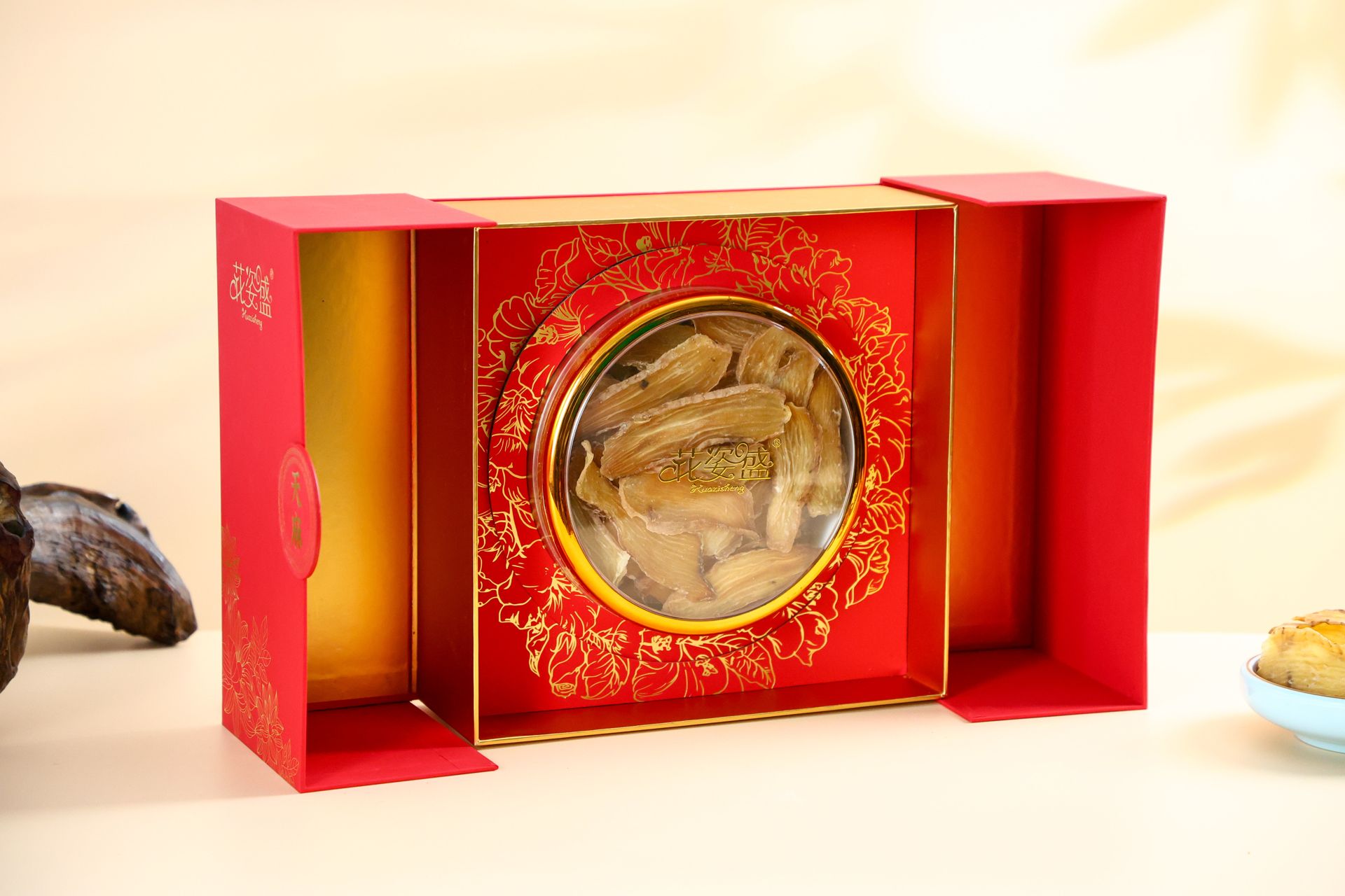 花姿盛宁陕天麻特写，块大质坚色黄白